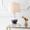 JONATHAN Y 25" Ceramic/Brass Gradient Table Lamp (Includes LED Light Bulb) White - JONATHAN Y