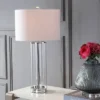 JONATHAN Y 29" Glass Harper Table Lamp (Includes LED Light Bulb) Clear - JONATHAN Y