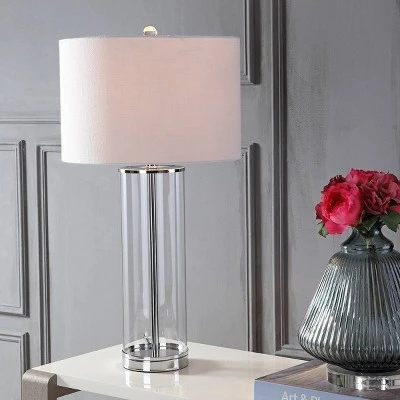 JONATHAN Y 29" Glass Harper Table Lamp (Includes LED Light Bulb) Clear - JONATHAN Y 1 JONATHAN Y 29" Glass Harper Table Lamp (Includes LED Light Bulb) Clear - JONATHAN Y