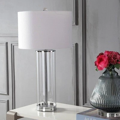 JONATHAN Y 29" Glass Harper Table Lamp (Includes LED Light Bulb) Clear - JONATHAN Y 2 JONATHAN Y 29" Glass Harper Table Lamp (Includes LED Light Bulb) Clear - JONATHAN Y - Image 2
