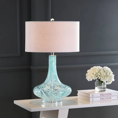 JONATHAN Y 29" Glass/Acrylic Montreal Table Lamp (Includes LED Light Bulb) Ice Blue- Jonathan Y 1 JONATHAN Y 29" Glass/Acrylic Montreal Table Lamp (Includes LED Light Bulb) Ice Blue- Jonathan Y