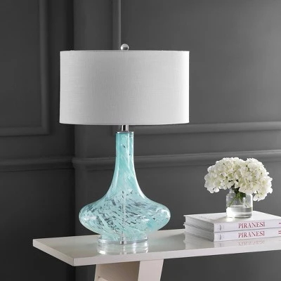 JONATHAN Y 29" Glass/Acrylic Montreal Table Lamp (Includes LED Light Bulb) Ice Blue- Jonathan Y 2 JONATHAN Y 29" Glass/Acrylic Montreal Table Lamp (Includes LED Light Bulb) Ice Blue- Jonathan Y - Image 2