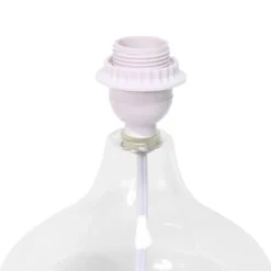 Glass Raindrop Table Lamp with Fabric Shade White - Simple Designs -Deals A Radiant Den Store unnamed file 1028