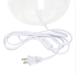 Glass Raindrop Table Lamp with Fabric Shade White - Simple Designs -Deals A Radiant Den Store unnamed file 1029