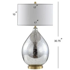 JONATHAN Y 30.75" Glass/Metal Sasha Table Lamp (Includes LED Light Bulb) Silver - JONATHAN Y -Deals A Radiant Den Store unnamed file 1032