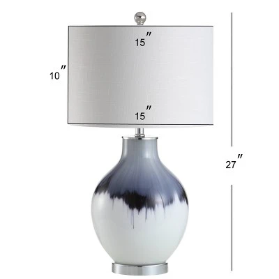 JONATHAN Y 27" Glass/Metal Mia Table Lamp (Includes LED Light Bulb) Blue - JONATHAN Y 3 JONATHAN Y 27" Glass/Metal Mia Table Lamp (Includes LED Light Bulb) Blue - JONATHAN Y - Image 3