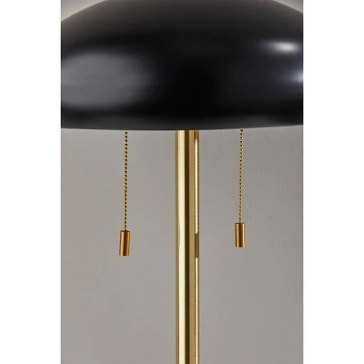 Cap Table Lamp Black - Adesso 4 Cap Table Lamp Black - Adesso - Image 4