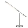 27" Integrated Metal Desk Lamp with USB Ports (Includes LED Light Bulb) Brushed Steel - Cal Lighting