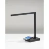 16" Aidan Adessocharge Desk Lamp (Includes LED Light Bulb) Matte Black - Adesso