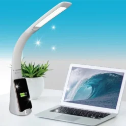 Purify Sanitizing Desk Lamp with Wireless Charging (Includes LED Light Bulb) - OttLite