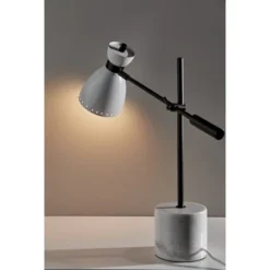 Sadie Desk Lamp White - Adesso -Deals A Radiant Den Store unnamed file 1073