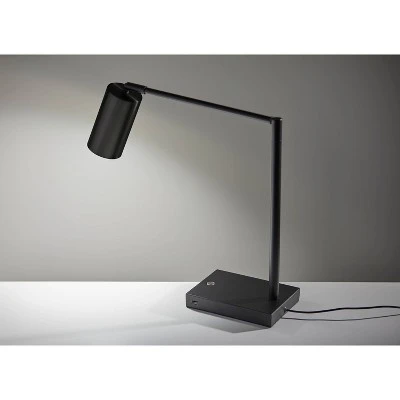 15.5" x 32.5" Colby Desk Lamp (Includes LED Light Bulb) Black - Adesso 7 15.5" x 32.5" Colby Desk Lamp (Includes LED Light Bulb) Black - Adesso - Image 7