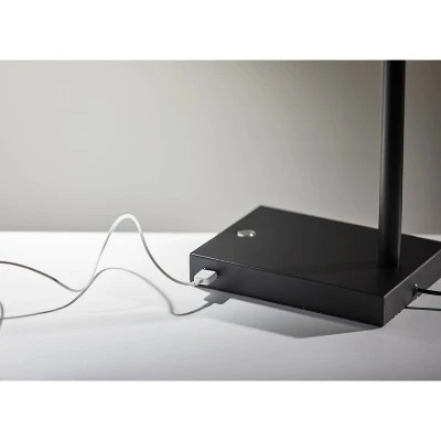 15.5" x 32.5" Colby Desk Lamp (Includes LED Light Bulb) Black - Adesso 8 15.5" x 32.5" Colby Desk Lamp (Includes LED Light Bulb) Black - Adesso - Image 8