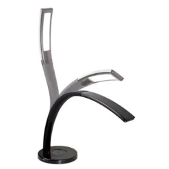 13" Cobra Desk with USB Desk Lamp Black (Includes LED Light Bulb) - OttLite