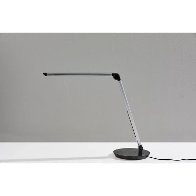 26.5" Rodney Charge Wireless Charging Multi-Function Desk Lamp (Includes LED Light Bulb) Silver - Adesso 3 26.5" Rodney Charge Wireless Charging Multi-Function Desk Lamp (Includes LED Light Bulb) Silver - Adesso - Image 3