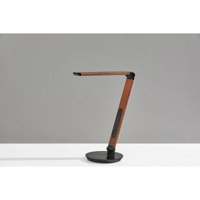 26.5" Rodney Charge Wireless Charging Multi-Function Desk Lamp (Includes LED Light Bulb) Brown - Adesso 1 26.5" Rodney Charge Wireless Charging Multi-Function Desk Lamp (Includes LED Light Bulb) Brown - Adesso