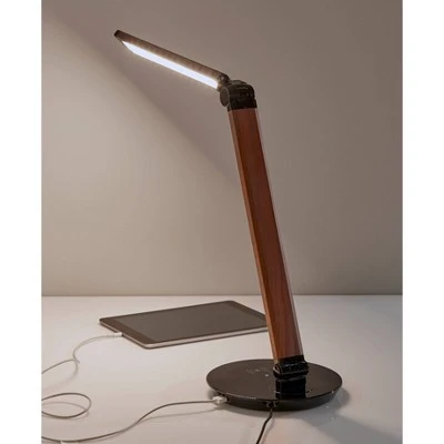 26.5" Rodney Charge Wireless Charging Multi-Function Desk Lamp (Includes LED Light Bulb) Brown - Adesso 3 26.5" Rodney Charge Wireless Charging Multi-Function Desk Lamp (Includes LED Light Bulb) Brown - Adesso - Image 3