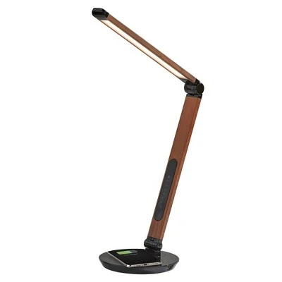 26.5" Rodney Charge Wireless Charging Multi-Function Desk Lamp (Includes LED Light Bulb) Brown - Adesso 7 26.5" Rodney Charge Wireless Charging Multi-Function Desk Lamp (Includes LED Light Bulb) Brown - Adesso - Image 7