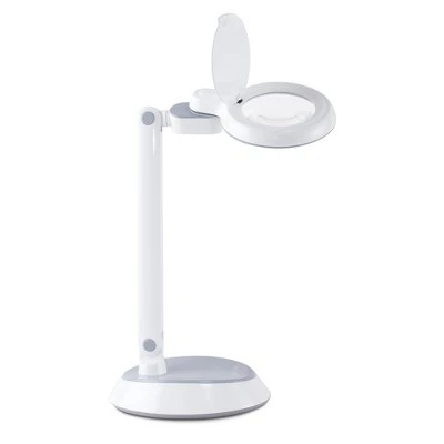 15" Folding Mag Desk Lamp White (Includes LED Light Bulb) - OttLite 1 15" Folding Mag Desk Lamp White (Includes LED Light Bulb) - OttLite