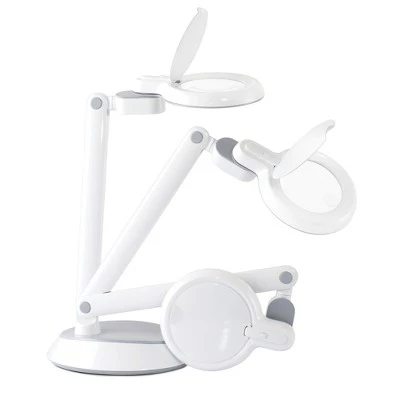 15" Folding Mag Desk Lamp White (Includes LED Light Bulb) - OttLite 3 15" Folding Mag Desk Lamp White (Includes LED Light Bulb) - OttLite - Image 3