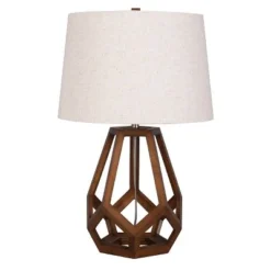 Large Wood Geo Assembled Table Lamp - Threshold™