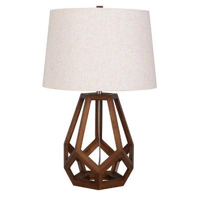 Large Wood Geo Assembled Table Lamp - Threshold™ 3 Large Wood Geo Assembled Table Lamp - Threshold™ - Image 3