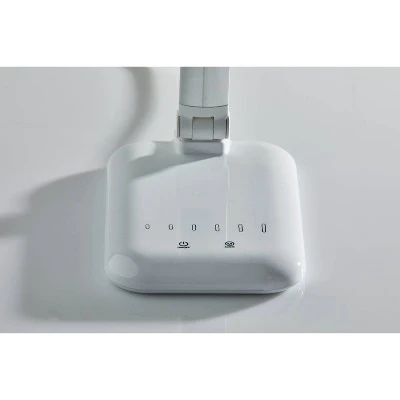 16.25" Lennox Multi-Function Desk Lamp (Includes LED Light Bulb) White - Adesso 4 16.25" Lennox Multi-Function Desk Lamp (Includes LED Light Bulb) White - Adesso - Image 4