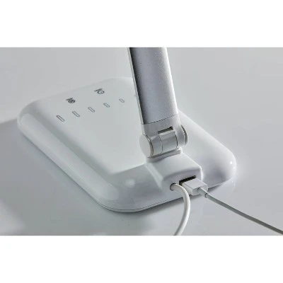16.25" Lennox Multi-Function Desk Lamp (Includes LED Light Bulb) White - Adesso 5 16.25" Lennox Multi-Function Desk Lamp (Includes LED Light Bulb) White - Adesso - Image 5