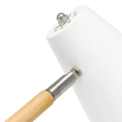 Wooden Pivot Desk Lamp White - Simple Designs 5 Wooden Pivot Desk Lamp White - Simple Designs - Image 5