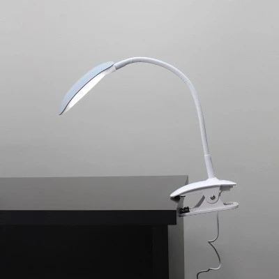 LED Flexi Rounded Clip Light Table Lamp (Includes LED Light Bulb) - Simple Designs Gray 5 LED Flexi Rounded Clip Light Table Lamp (Includes LED Light Bulb) - Simple Designs Gray - Image 5