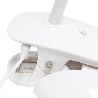 LED Flexi Rounded Clip Light Table Lamp (Includes LED Light Bulb) - Simple Designs Gray 7 LED Flexi Rounded Clip Light Table Lamp (Includes LED Light Bulb) - Simple Designs Gray - Image 7