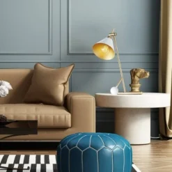 Globe Electric 22" Zelda Matte White Desk Lamp with Gold Accents and White Fabric Cord - Novogratz x Globe 11 Globe Electric 22" Zelda Matte White Desk Lamp with Gold Accents and White Fabric Cord - Novogratz x Globe -Deals A Radiant Den Store unnamed file 1283