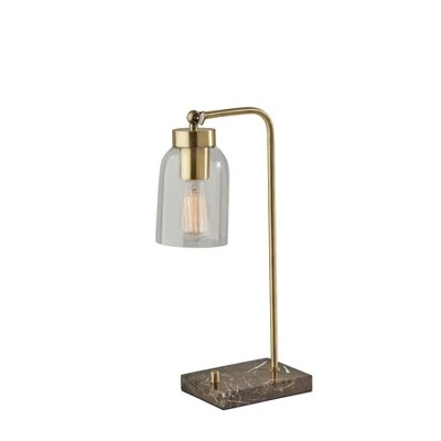 Bristol Desk Lamp (Includes Light Bulb) Antique Brass - Adesso 1 Bristol Desk Lamp (Includes Light Bulb) Antique Brass - Adesso