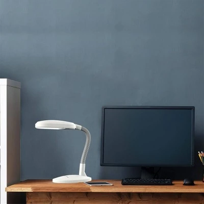 Trademark Global Deluxe Sun Lamp - Desk Silver 2 Trademark Global Deluxe Sun Lamp - Desk Silver - Image 2