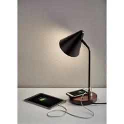 19.5" Oliver Charge Desk Lamp Black - Adesso -Deals A Radiant Den Store unnamed file 1336