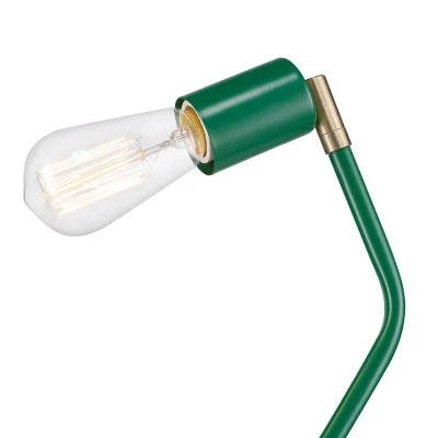 Globe Electric 16" Perry Eden Green Desk Lamp with Black Fabric Cord - Novogratz x Globe 1 Globe Electric 16" Perry Eden Green Desk Lamp with Black Fabric Cord - Novogratz x Globe