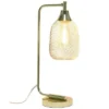 Industrial Mesh Desk Lamp Gold - Lalia Home