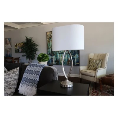 27" x 15" Steel Desk Lamp Steel - Decor Therapy 4 27" x 15" Steel Desk Lamp Steel - Decor Therapy - Image 4