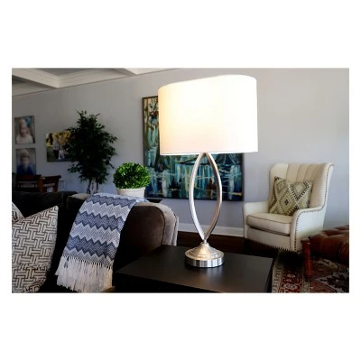 27" x 15" Steel Desk Lamp Steel - Decor Therapy 5 27" x 15" Steel Desk Lamp Steel - Decor Therapy - Image 5