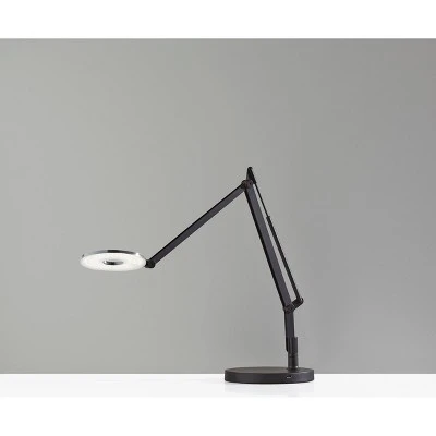 Gordon Desk Lamp (Includes LED Light Bulb) Black - Adesso 1 Gordon Desk Lamp (Includes LED Light Bulb) Black - Adesso
