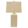 26.5" Kennedy Ceramic Desk Lamp White - Decor Therapy