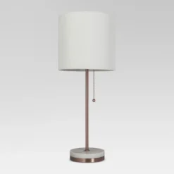Hayes Marble Base Stick Lamp - Project 62 Nickel