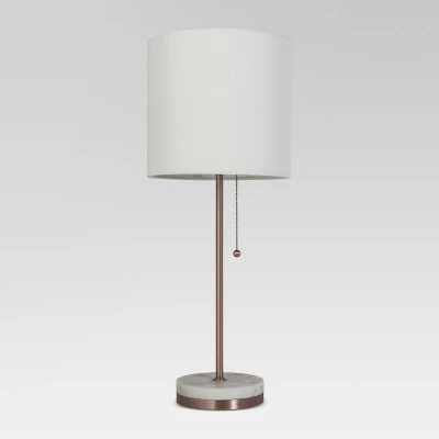 Hayes Marble Base Stick Lamp - Project 62 Nickel 1 Hayes Marble Base Stick Lamp - Project 62 Nickel