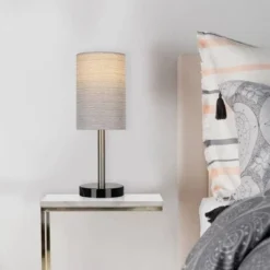 14" Marble Mini Accent Desk Lamp Nickel - Cresswell Lighting 12 14" Marble Mini Accent Desk Lamp Nickel - Cresswell Lighting -Deals A Radiant Den Store unnamed file 1461