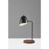 Jude Walnut Desk Lamp Black - Adesso
