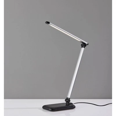 16.25" Lennox Multi-Function Desk Lamp (Includes LED Light Bulb) Black - Adesso 1 16.25" Lennox Multi-Function Desk Lamp (Includes LED Light Bulb) Black - Adesso