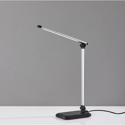 16.25" Lennox Multi-Function Desk Lamp (Includes LED Light Bulb) Black - Adesso 3 16.25" Lennox Multi-Function Desk Lamp (Includes LED Light Bulb) Black - Adesso - Image 3