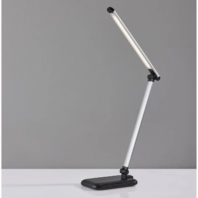 16.25" Lennox Multi-Function Desk Lamp (Includes LED Light Bulb) Black - Adesso 6 16.25" Lennox Multi-Function Desk Lamp (Includes LED Light Bulb) Black - Adesso - Image 6