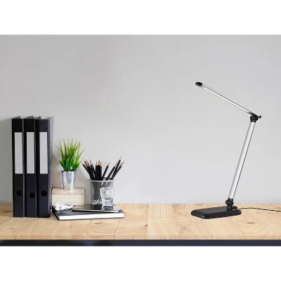 16.25" Lennox Multi-Function Desk Lamp (Includes LED Light Bulb) Black - Adesso 23 16.25" Lennox Multi-Function Desk Lamp (Includes LED Light Bulb) Black - Adesso - Image 23