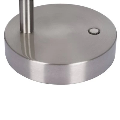 17.75" Desk Lamp Brushed Nickel (Includes LED Light Bulb) - Cresswell Lighting 1 17.75" Desk Lamp Brushed Nickel (Includes LED Light Bulb) - Cresswell Lighting